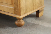 Danish_Brutalist_Solid_Oak_Low_Sideboard_with_Carved_Geometric_Doors,_Attributed_to_Henning_Kjærnulf