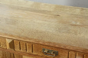 Danish_Brutalist_Solid_Oak_Low_Sideboard_with_Carved_Geometric_Doors,_Attributed_to_Henning_Kjærnulf
