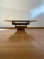 Square_Smoked_Glass_Coffee_Table_Attributed_to_David_Hicks,_Brass-Plated_Base,_UK,_1970s
