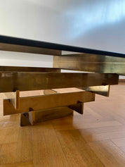 Square_Smoked_Glass_Coffee_Table_Attributed_to_David_Hicks,_Brass-Plated_Base,_UK,_1970s