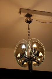 Vintage_Art_Deco_chandelier_in_chromed_metal_and_glass,_Italy,_1970s