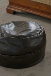 Vintage_Black_Leather_Pouf_Ottoman