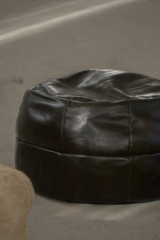 Vintage_Black_Leather_Pouf_Ottoman