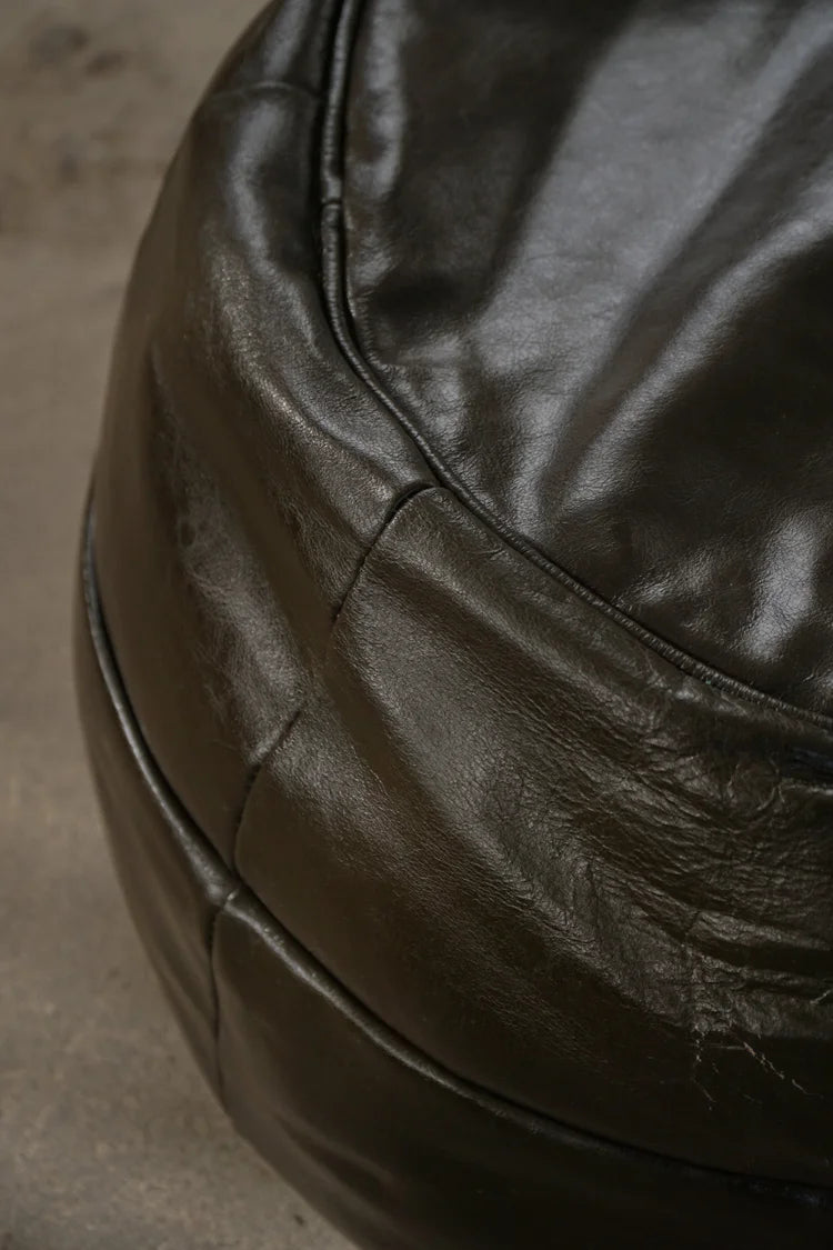 Vintage_Black_Leather_Pouf_Ottoman