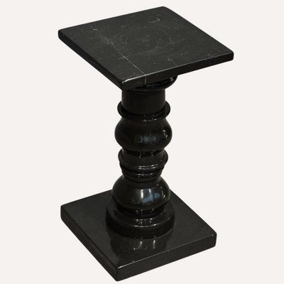 Vintage_Black_Natural_Stone_Marble_Pedestal_Side_Table