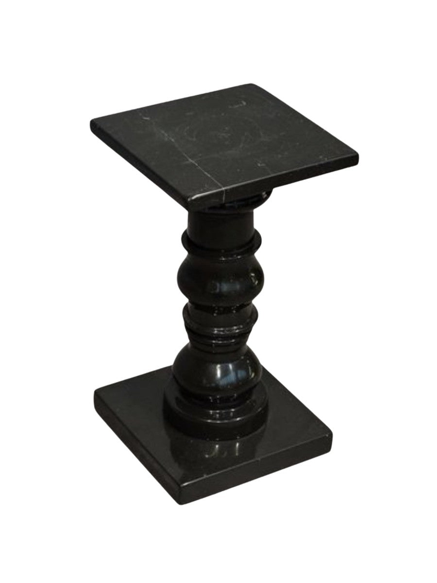 Vintage_Black_Natural_Stone_Marble_Pedestal_Side_Table