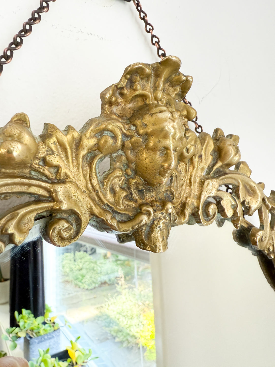 Vintage_Brass_Rococo_Revival_Wall_Mirror_with_Cherub_Motif,_Europe_1960s