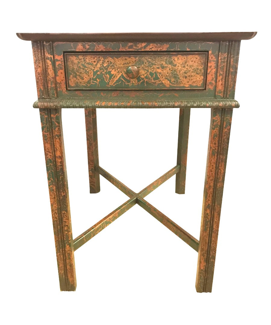 Vintage_Chinoiserie_End_Table,_South_Hampton_Furniture,_Painted_Wood,_1960s