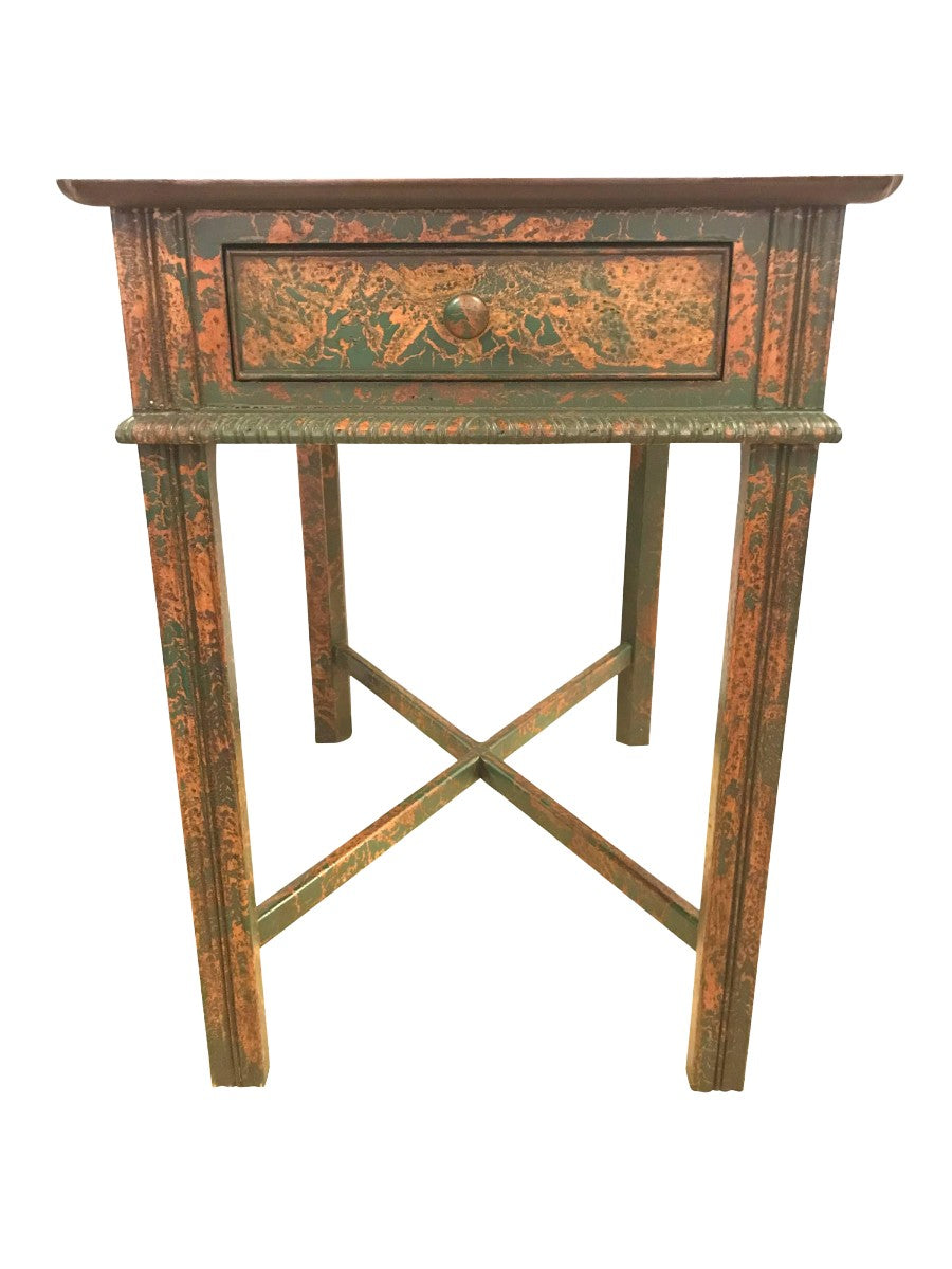 Vintage_Chinoiserie_End_Table,_South_Hampton_Furniture,_Painted_Wood,_1960s