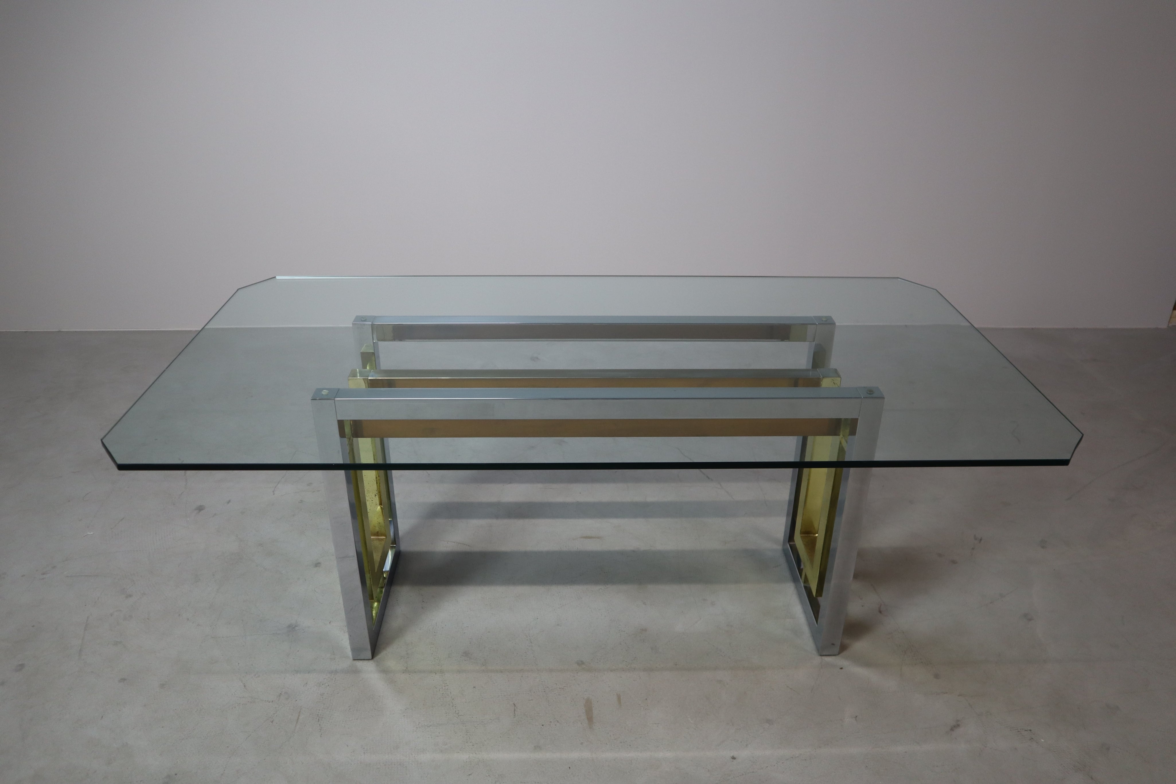 Vintage_Chrome_and_Brass_Dining_Table_by_Zevi,_1970s