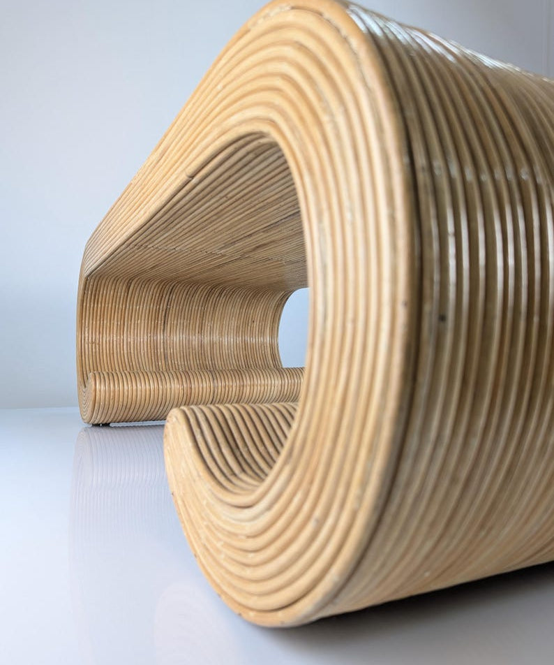 Vintage_Coffee_Table_in_Curved_Rattan_Sculptural_from_1970s