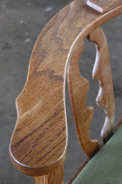 Danish_Brutalist_Oak_Corner_Chair_by_Henning_Kjærnulf,_Attributed_to_EG_Møbler,_1960s