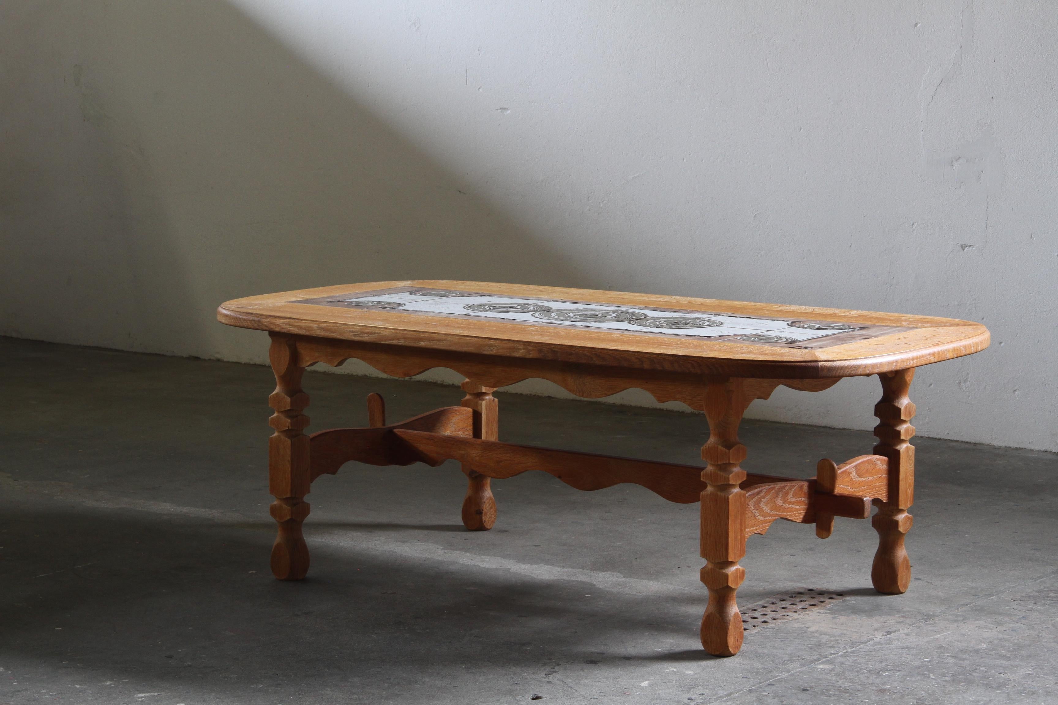 Danish_Mid-Century_Modern_Solid_Oak_Coffee_Table_with_Geometric_Ceramic_Tile_Top,_1960s