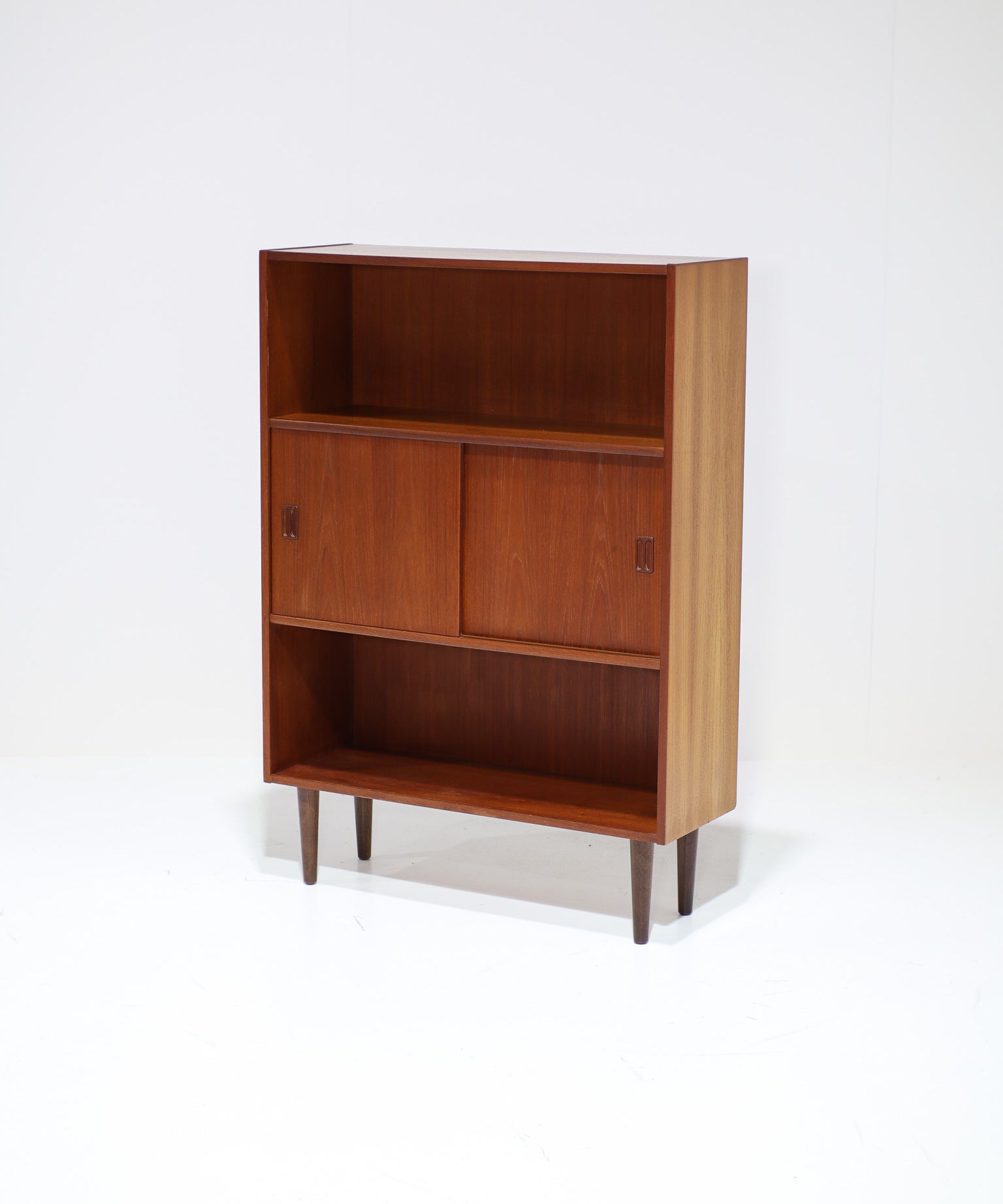 Vintage_Danish_teak_bookcase_with_doors