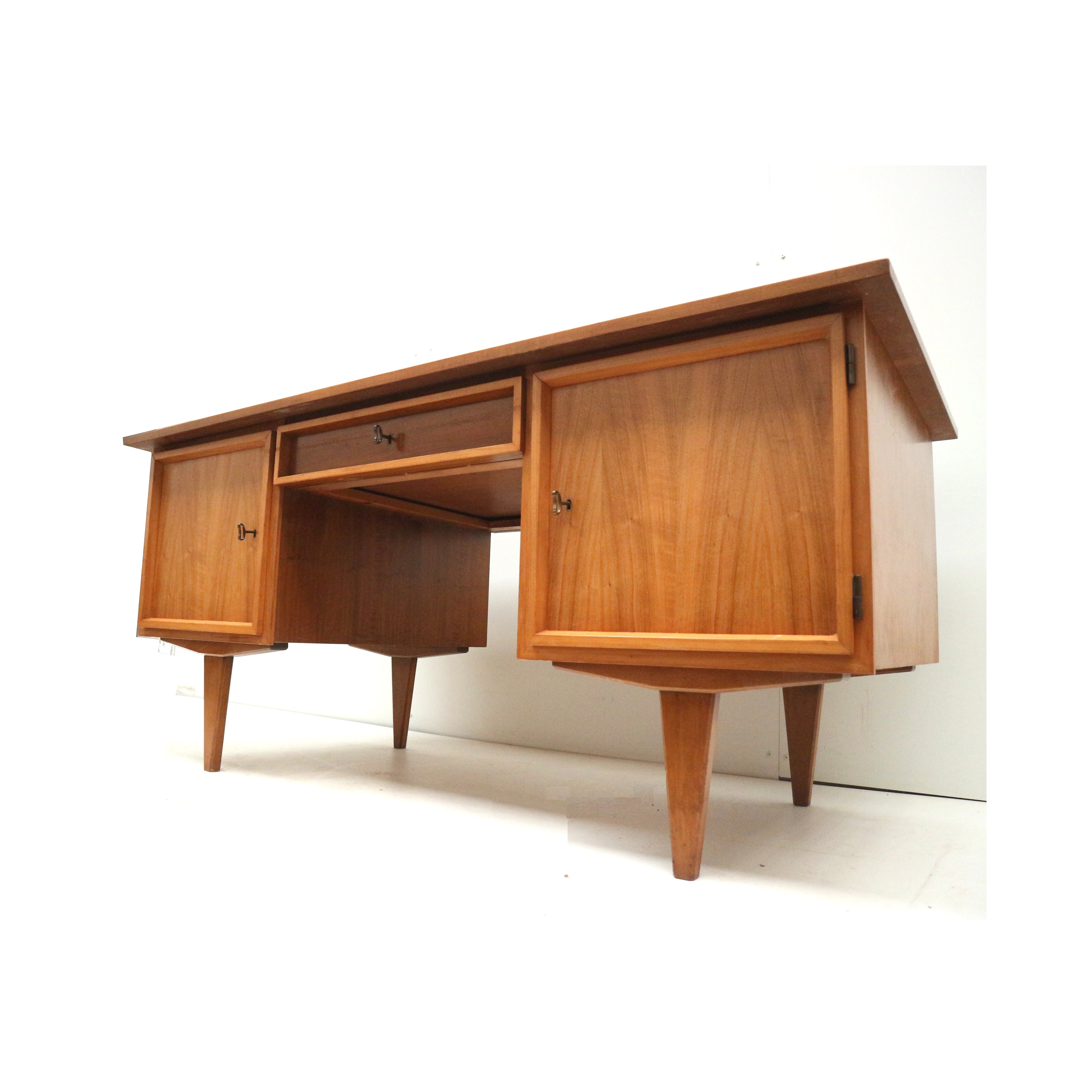 Vintage_executive_desk_with_doors_and_drawers_from_the_1960s
