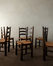Set_of_6_French_Brutalist_Rush_Seat_Dining_Chairs_Attributed_to_Georges_Robert,_1950s