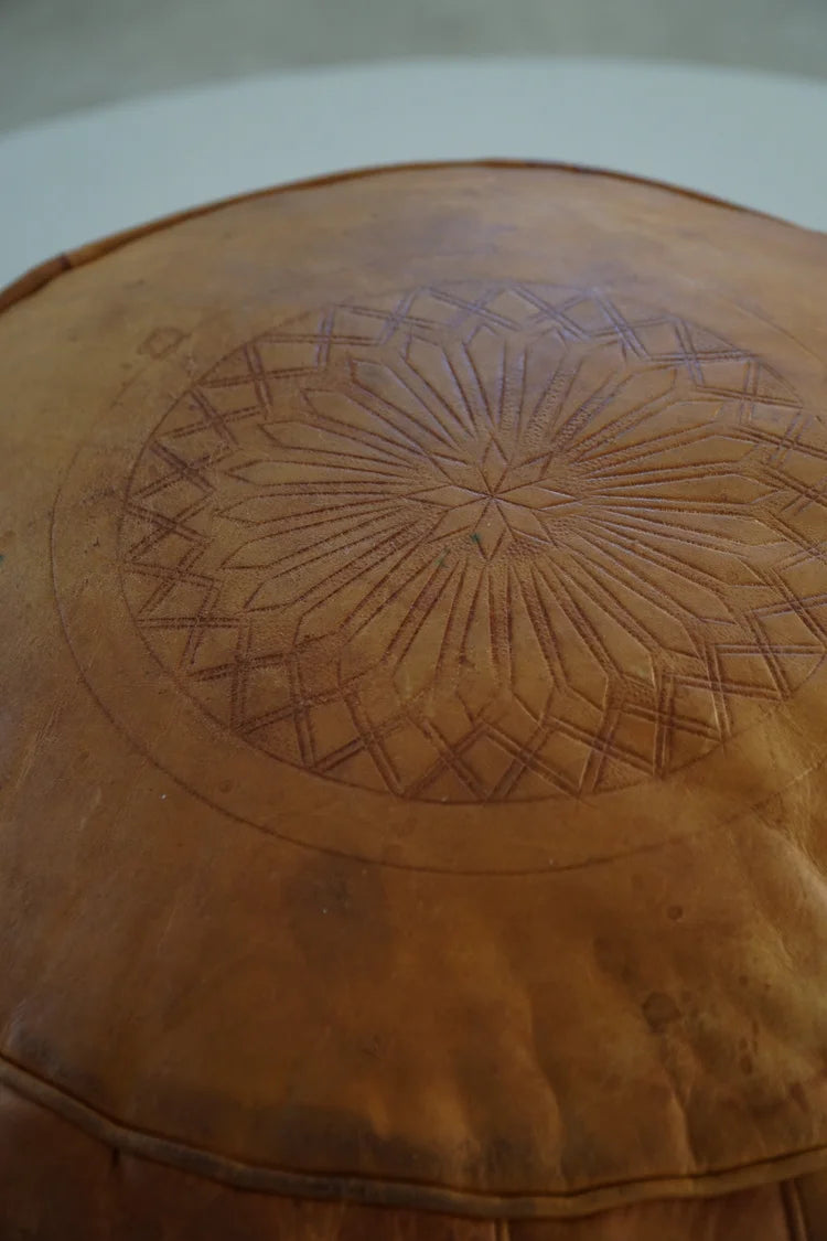 Vintage_Handcrafted_Moroccan_Leather_Pouf_in_Brown_Leather