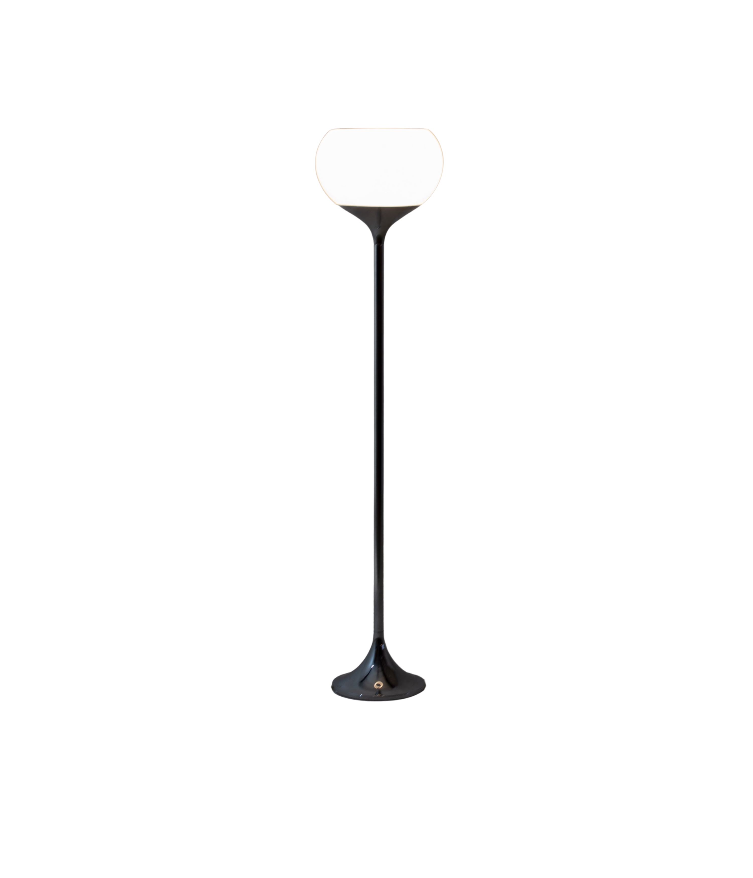 Vintage_Italian_Chrome_Floor_Lamp_Attributed_to_Guzzini,_1970s_Space_Age_White_Dome_Lamp