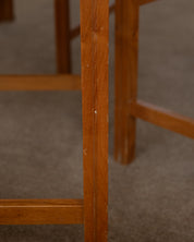 Set_of_5_Italian_Dining_Chairs_by_Snaidero,_Lacquered_Wood_&_Woven_Paper_Cord,_Italy,_1970s