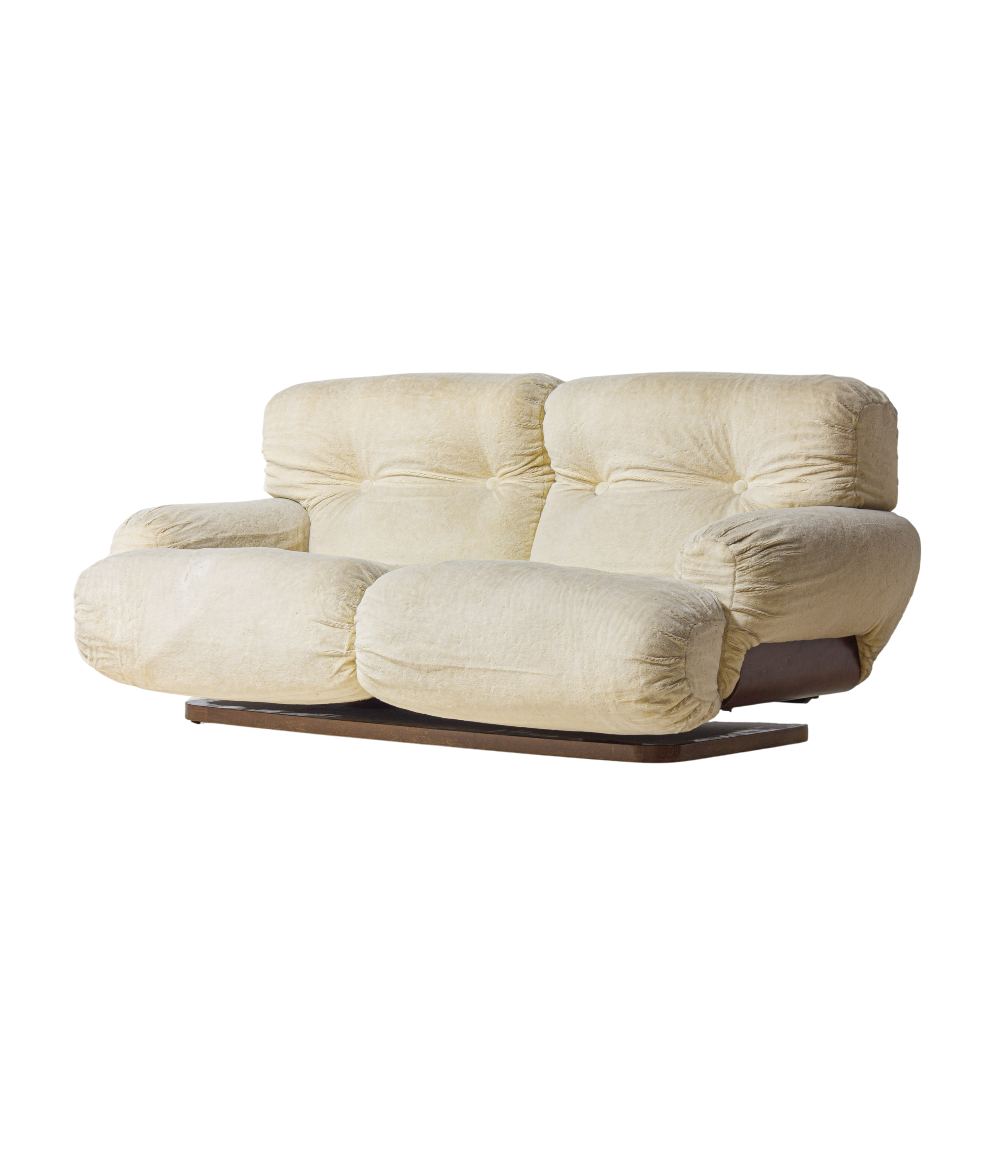 Vintage_Italian_Two_Seater_Plush_Sofa_with_Wooden_Base,_Cream_Lounge_Sofa,_1970s_Mid_Century_Modern