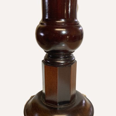 Vintage_Mahogany_Pedestal_Side_Table_with_Brass_Claw_Feet