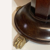 Vintage_Mahogany_Pedestal_Side_Table_with_Brass_Claw_Feet