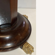 Vintage_Mahogany_Pedestal_Side_Table_with_Brass_Claw_Feet