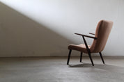 Danish_Mid-Century_Lounge_Chair_in_Dark_Beech_Wood_with_Original_Brown_Upholstery