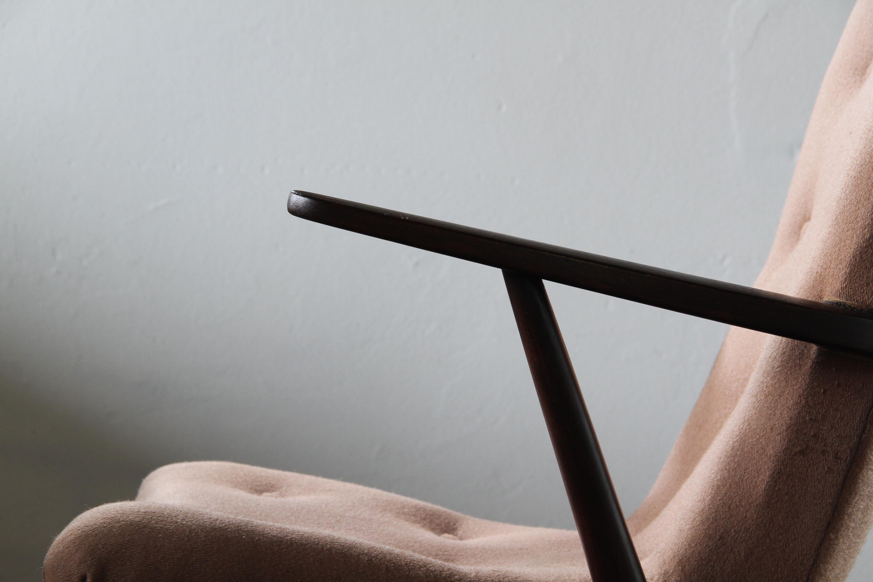 Danish_Mid-Century_Lounge_Chair_in_Dark_Beech_Wood_with_Original_Brown_Upholstery
