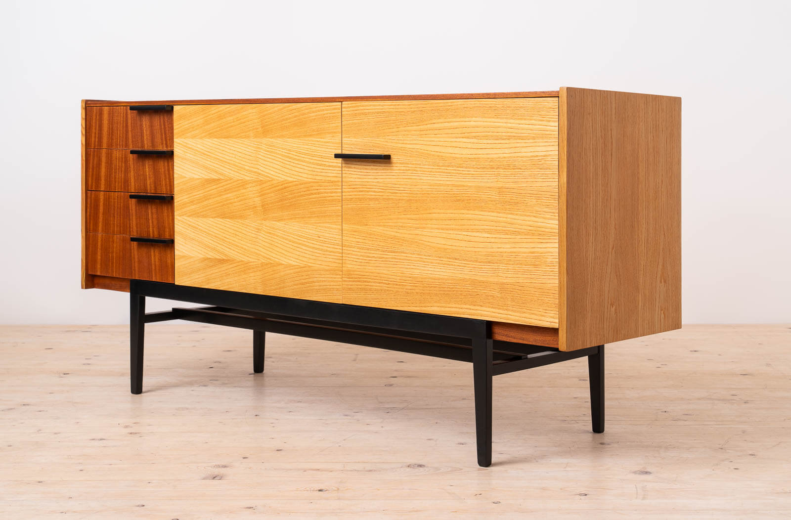 Frantisek_Mezulanik_Walnut_Sideboard_for_UP_Zavody,_Czechoslovakia_1960s