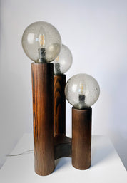 Temde_Leuchten_Model_19_Table_Lamp_in_Wood_and_Hand-Blown_Glass