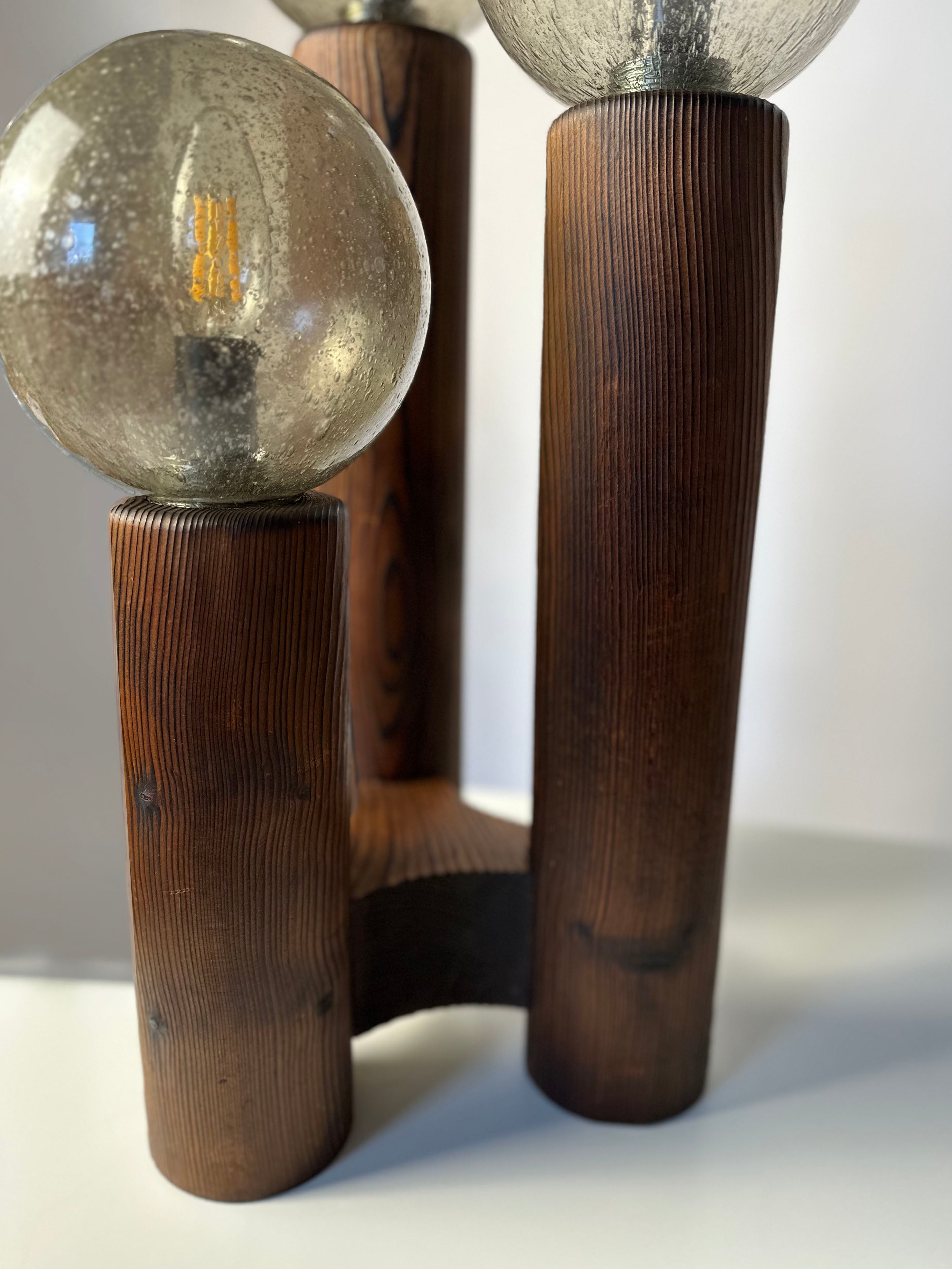 Temde_Leuchten_Model_19_Table_Lamp_in_Wood_and_Hand-Blown_Glass