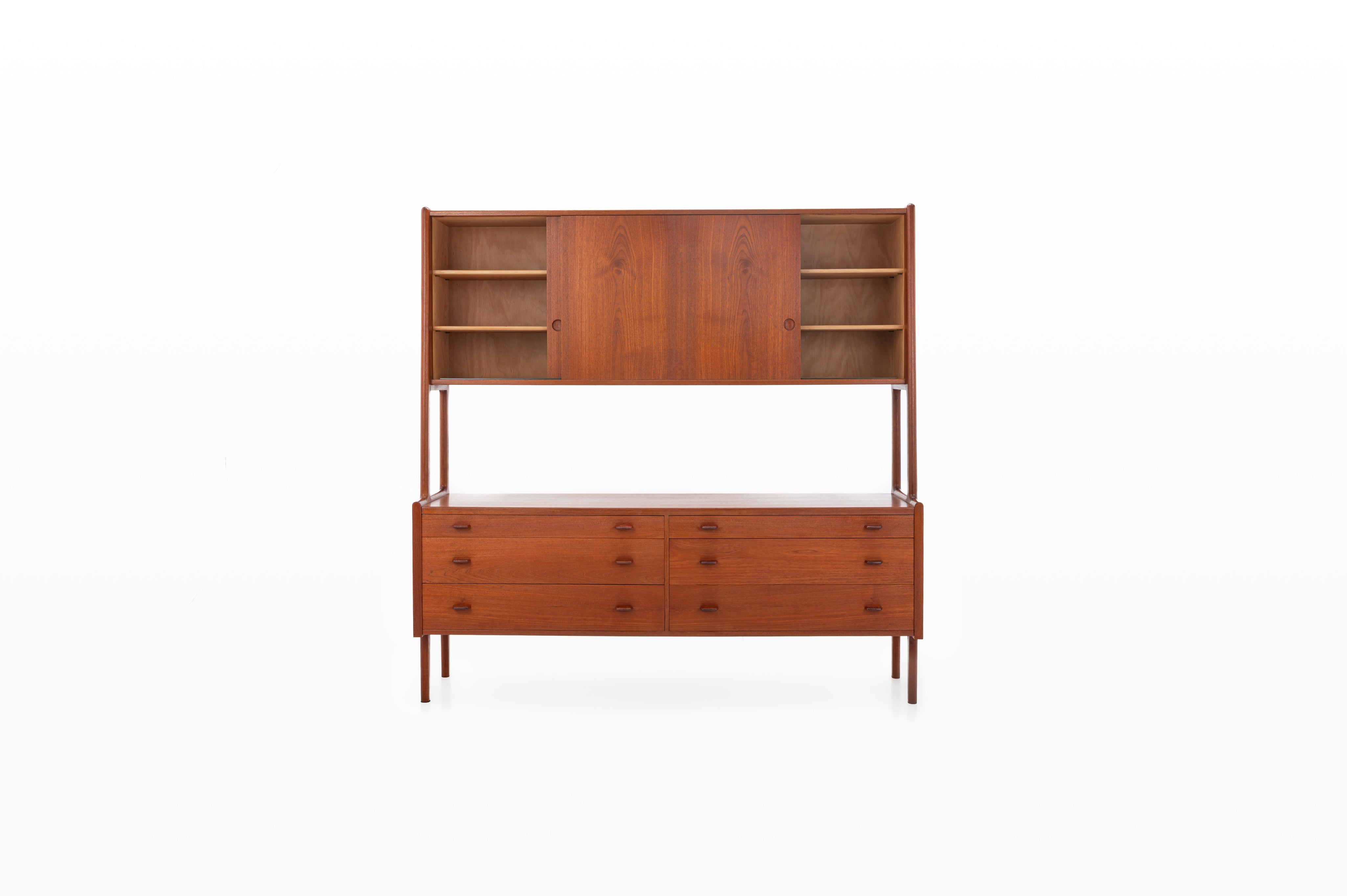 Double_Teak_Sideboard_by_Hans_J._Wegner_for_Ry_Møbler,_1950s,_Denmark
