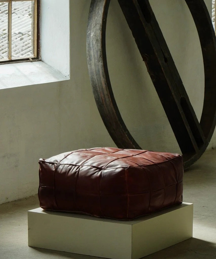 Vintage_Moroccan_Patchwork_Leather_Pouf_in_Brown,_1970s