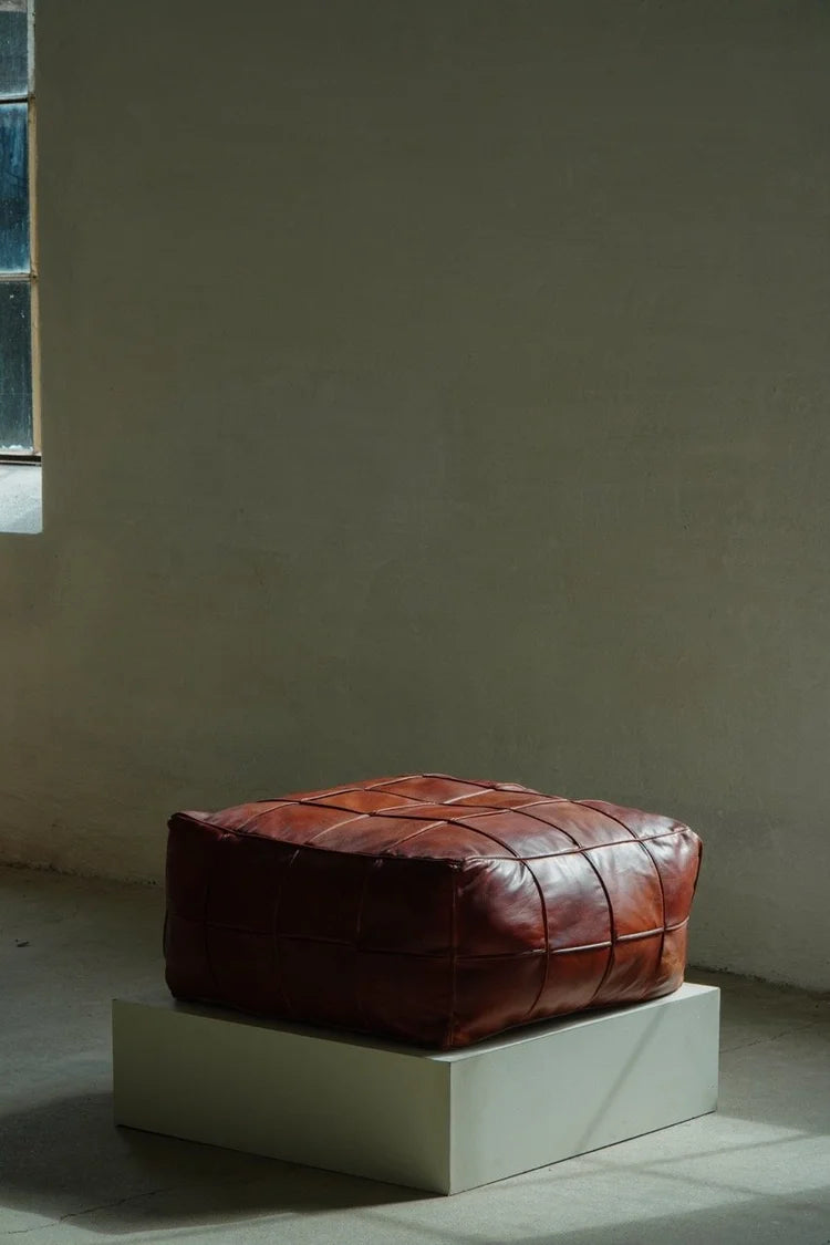 Vintage_Moroccan_Patchwork_Leather_Pouf_in_Brown,_1970s