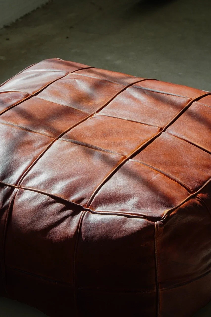 Vintage_Moroccan_Patchwork_Leather_Pouf_in_Brown,_1970s