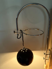 Space_Age_Mushroom_Arc_Wall_Lamp_by_Gepo,_Chrome_and_Brown_Adjustable_Light