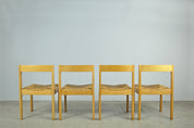 Set_of_4_Vintage_oak_with_wicker_dining_chairs_by_Gerard_Geytenbeek,_1960s