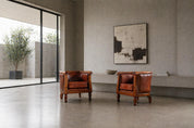 Set_of_2_Antique_Leather_Club_Armchairs_with_Curved_Armrests,_Art_Deco_Style,_Early_20th_Century