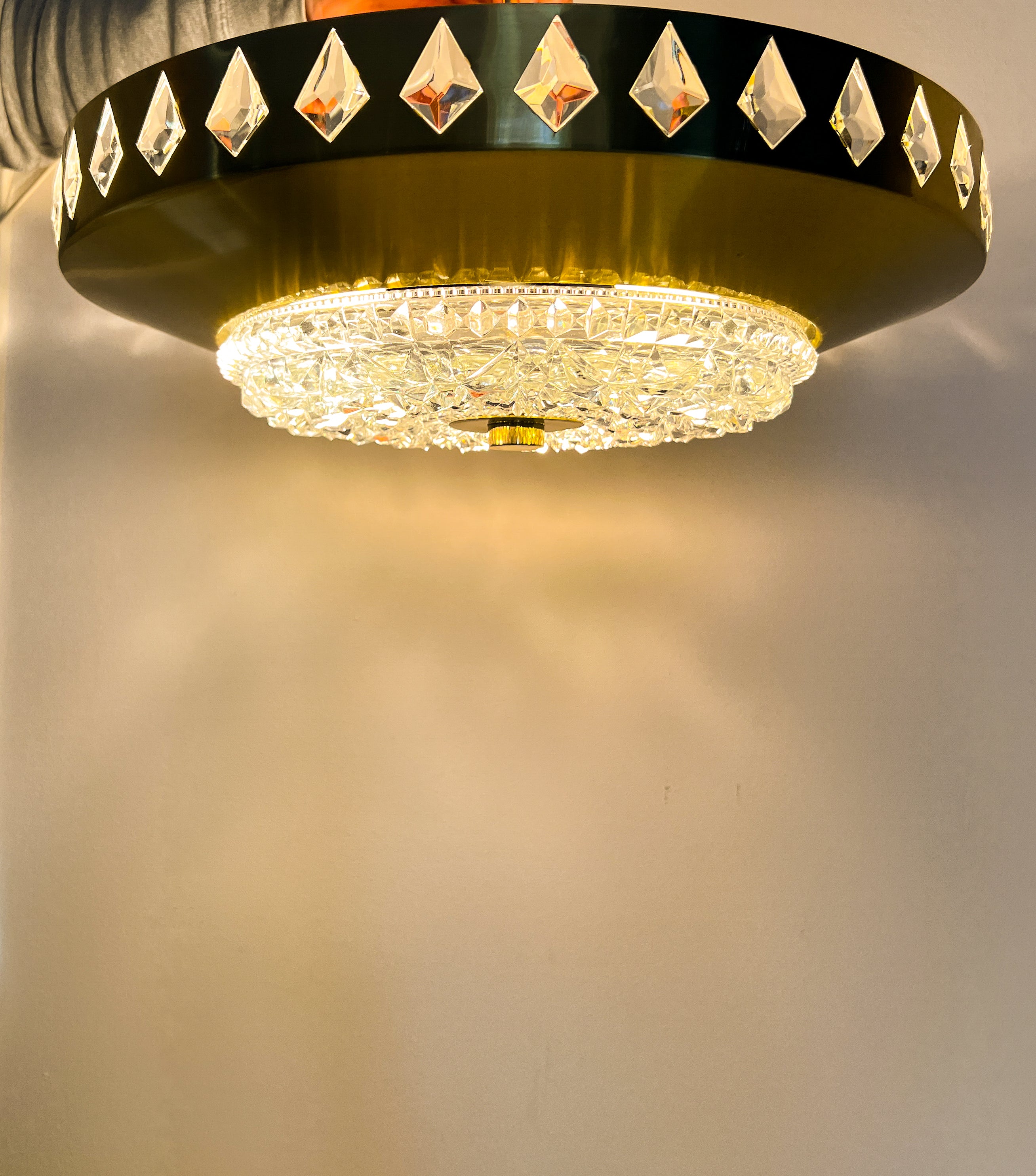 Scandinavian_Brass_and_Crystal_Glass_Pendant_Lamp_by_Vitrika_and_Orrefors