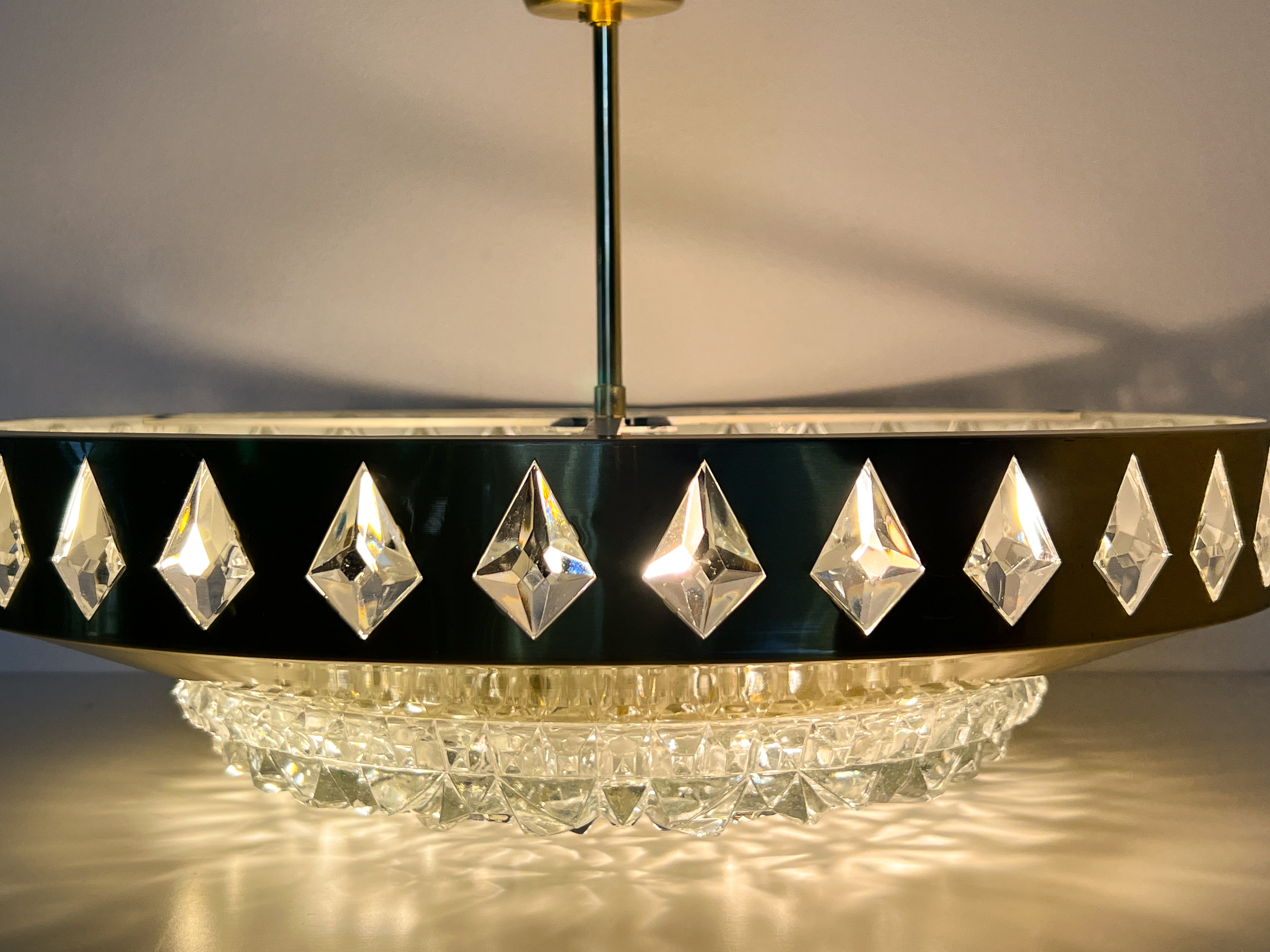 Scandinavian_Brass_and_Crystal_Glass_Pendant_Lamp_by_Vitrika_and_Orrefors