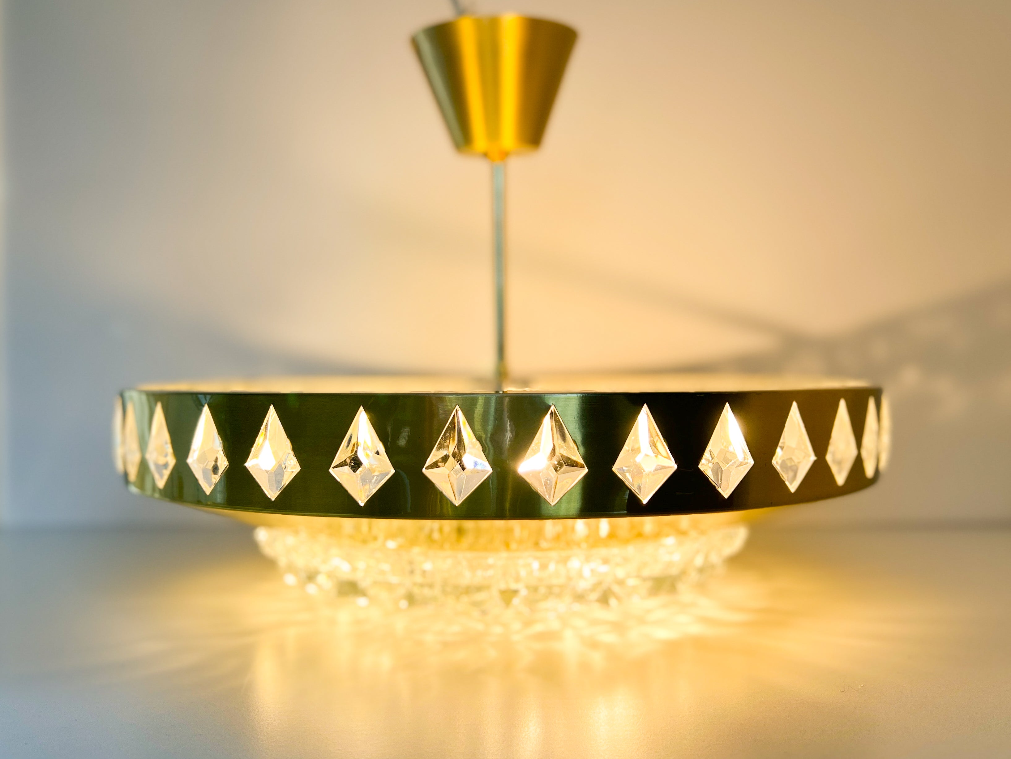 Scandinavian_Brass_and_Crystal_Glass_Pendant_Lamp_by_Vitrika_and_Orrefors