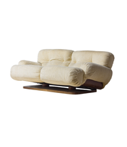 Vintage_Reclining_Italian_Two_Seater_Plush_Sofa,_Cream_Lounge_Sofa_with_Wooden_Base,_1970s_Mid_Century_Modern