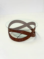 Vintage_round_coffee_table_with_sculptural_wooden_frame