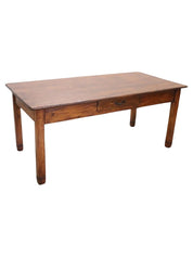 Vintage_Rustic_Kitchen_Table_in_Fir_Wood,_Italy_Mid-20th_Century