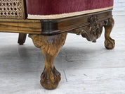 Vintage_Scandinavian_Armchair,_Oak_Frame_&_Textiles,_1940s_Denmark