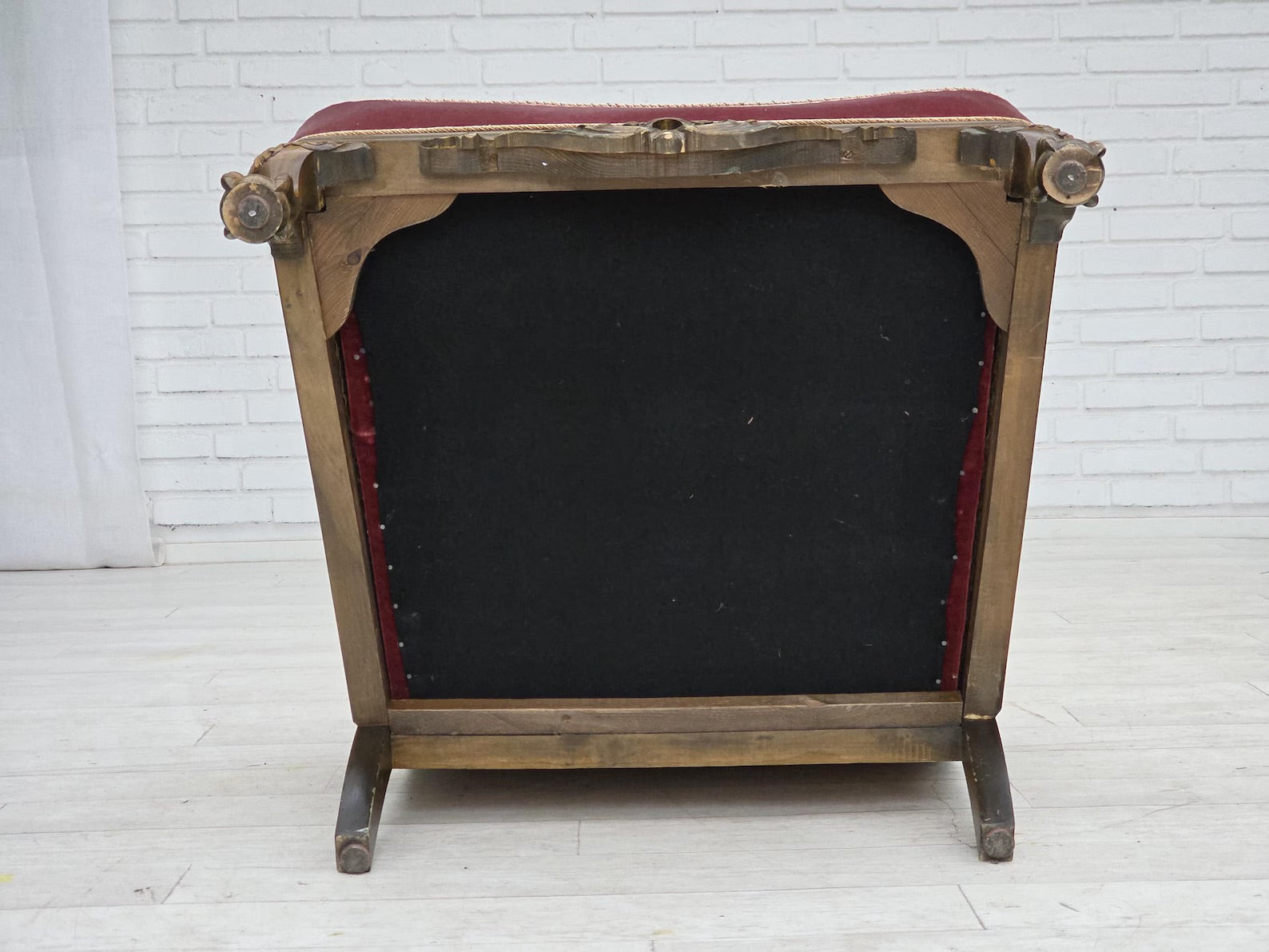 Vintage_Scandinavian_Armchair,_Oak_Frame_&_Textiles,_1940s_Denmark