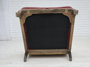 Vintage_Scandinavian_Armchair,_Oak_Frame_&_Textiles,_1940s_Denmark