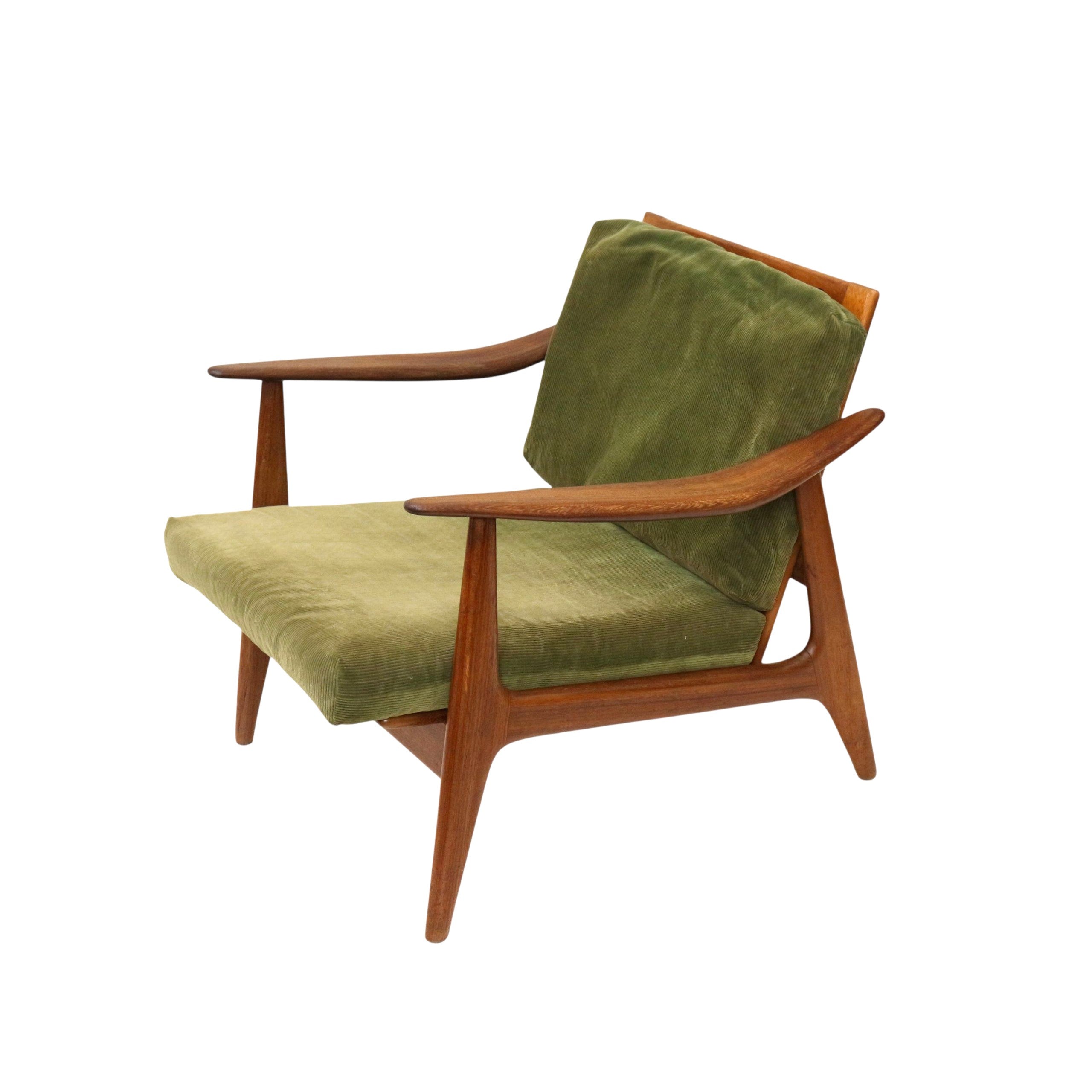 Vintage_Scandinavian_armchair_with_green_corduroy_upholstery_from_the_1970s