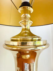 XXL_Brass_Table_Lamp_by_Krisna_Brass,_Hollywood_Regency_Style,_Black_&_Gold_Shade